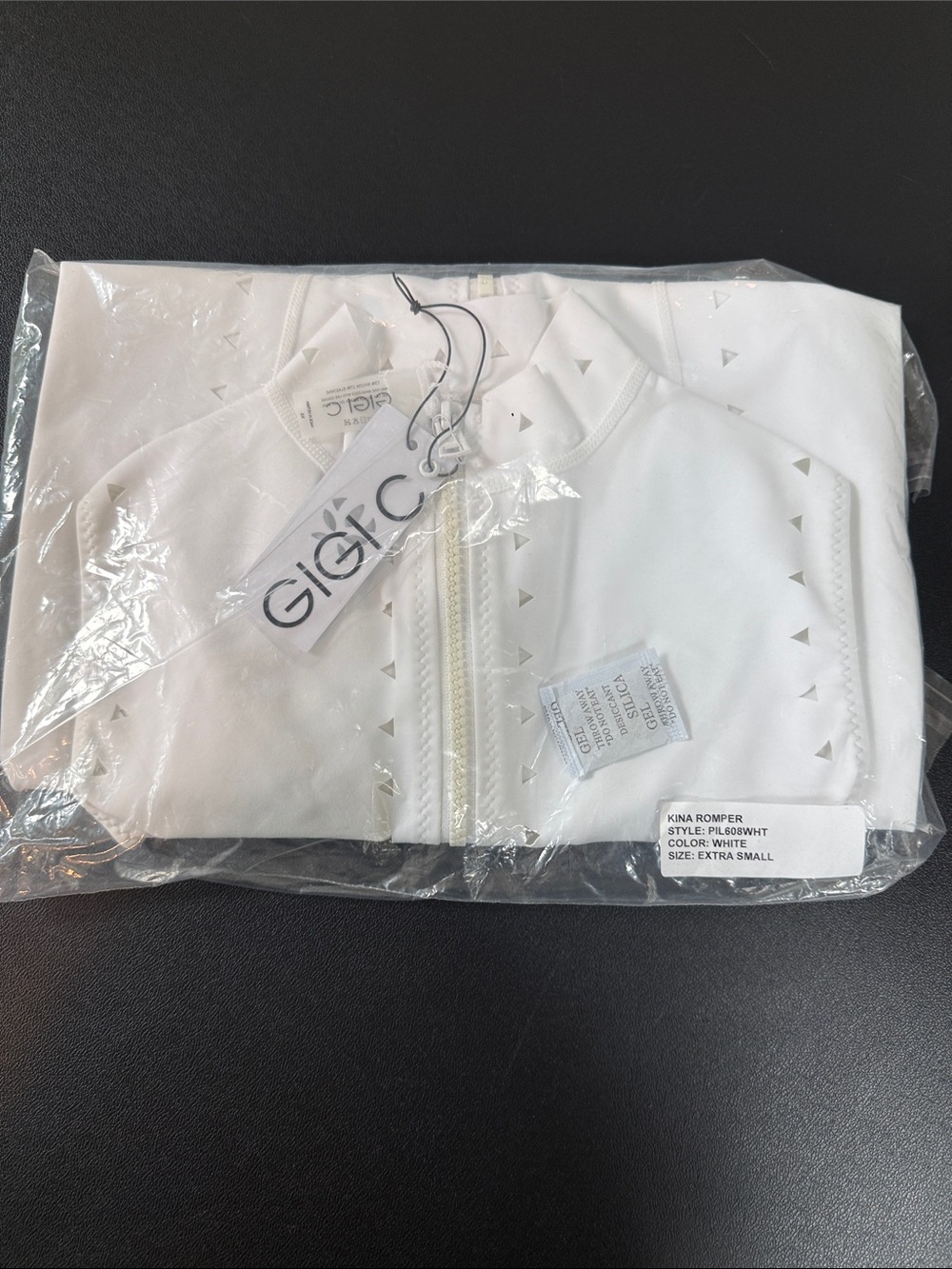 NWT $185 GIGI C XS KINA ROMPER WHITE - Picture 2 of 2